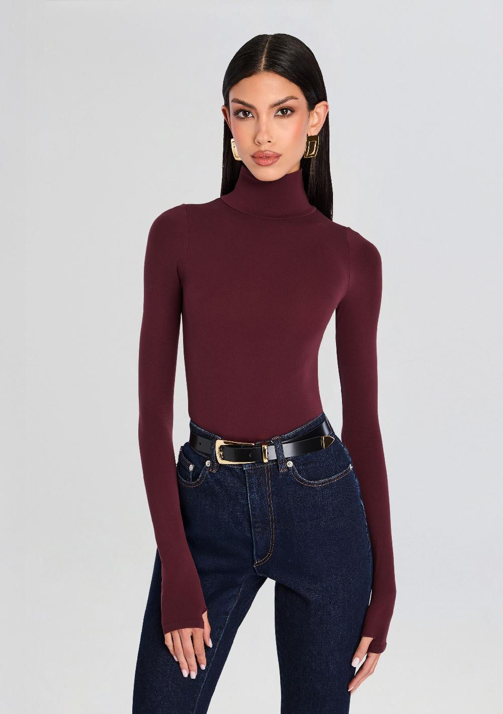 retrofête Ballet Turtleneck Bodysuit Commando