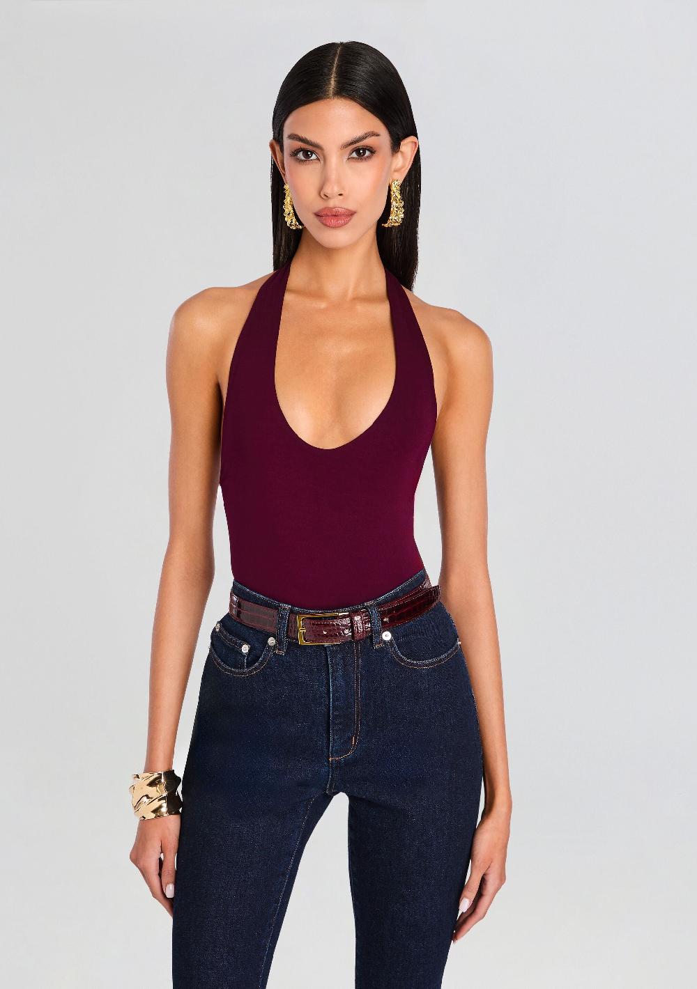 retrofête Bamboo Halter Bodysuit Sans Faff
