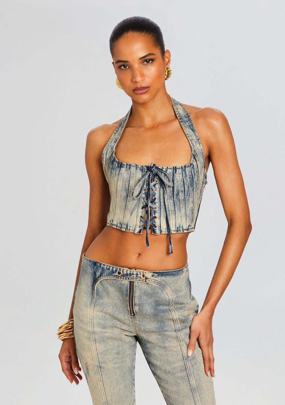 retrofête Bandit Denim Top retrofête