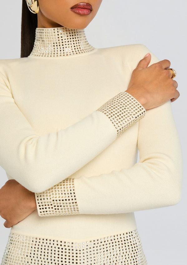 Retrofête Bethanie Embellished Romper Retrofête