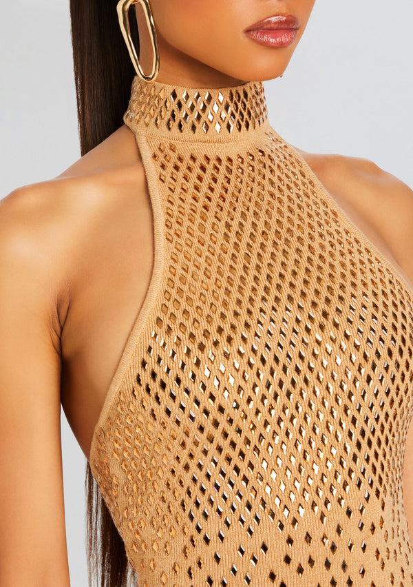 Retrofête Bindi Embellished Knit Dress Retrofête