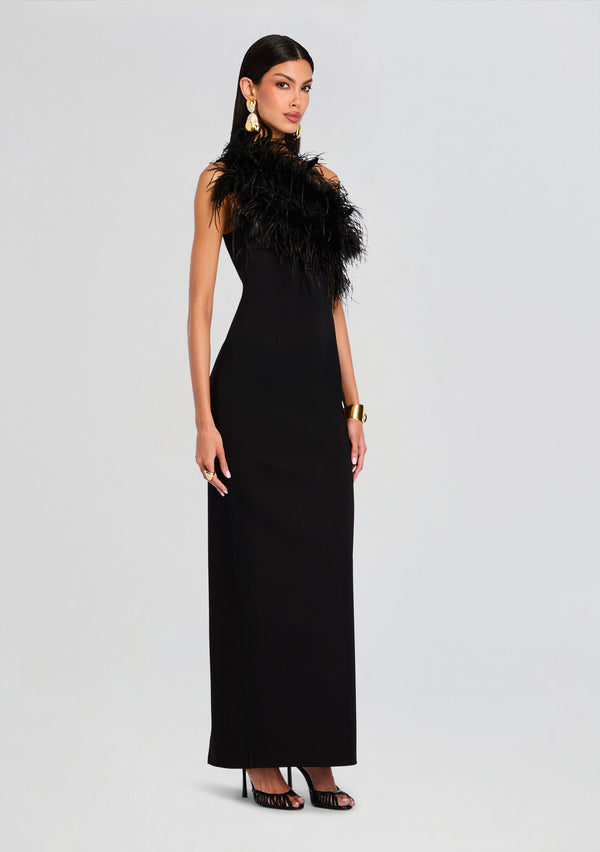 Retrofête Blair Feather Gown Sans Faff