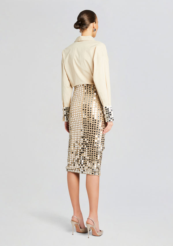 Retrofête Brelan Embellished Skirt Retrofête