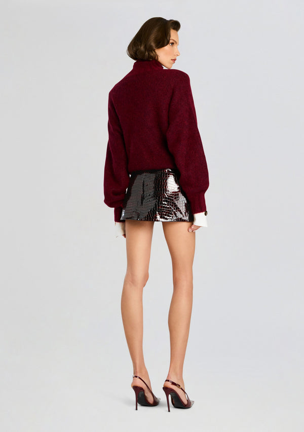 Retrofête Camila Leather Skirt Retrofête