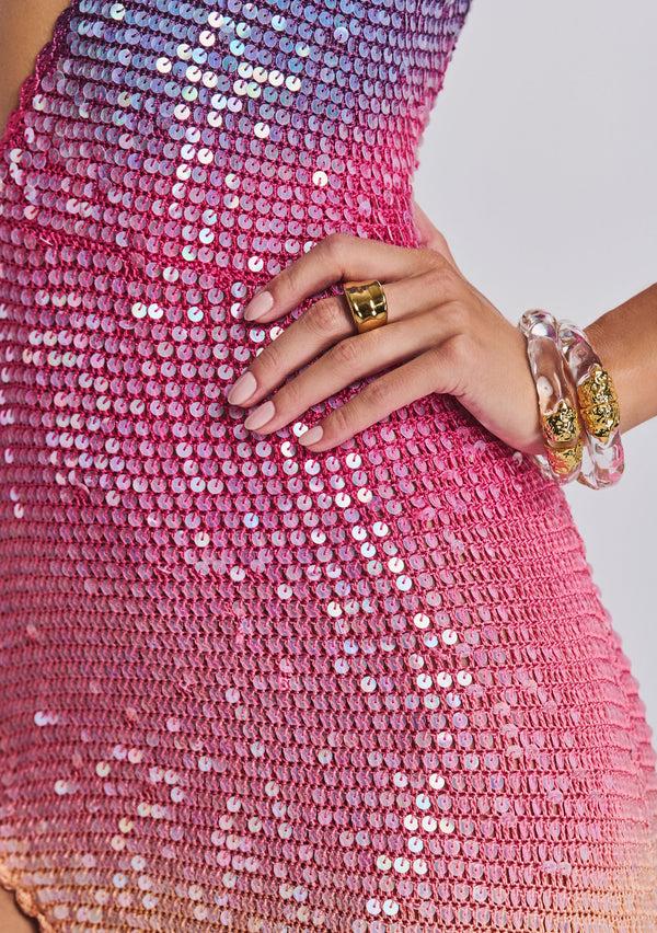 Retrofête Candice Sequin Crochet Dress Retrofête