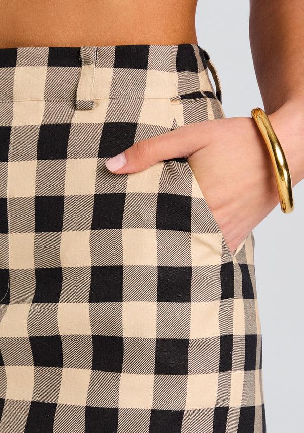 Retrofête Carl Linen Midi Skirt SEROYA