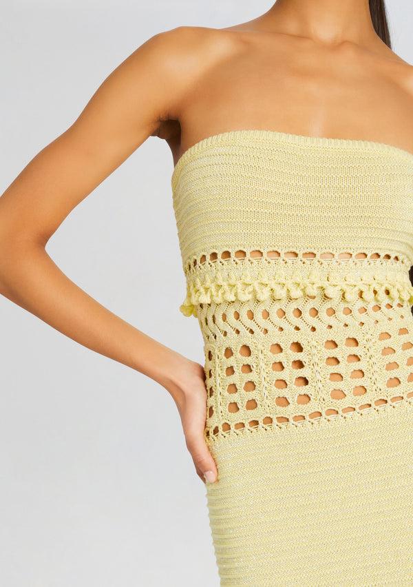 Retrofête Caroline Knit Crochet Dress Retrofête