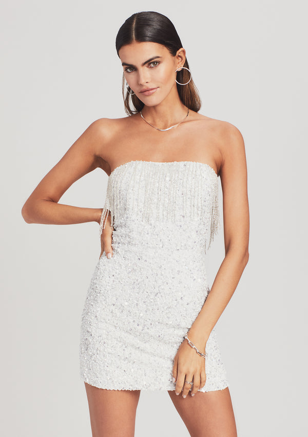 Retrofête Cassandra Sequin Fringe Dress Retrofête
