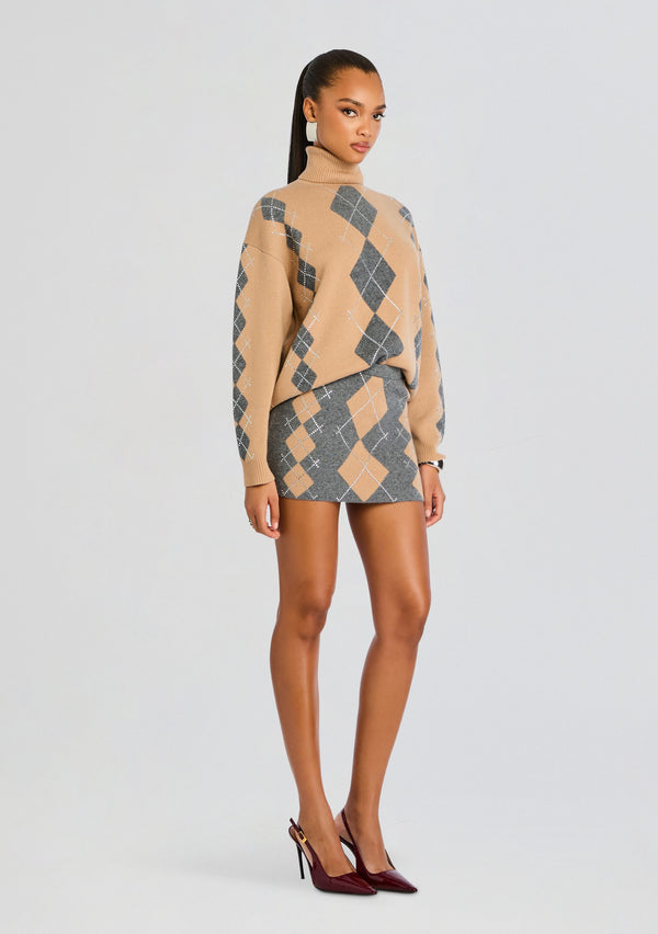 Retrofête Cecilie Embellished Knit Skirt Retrofête