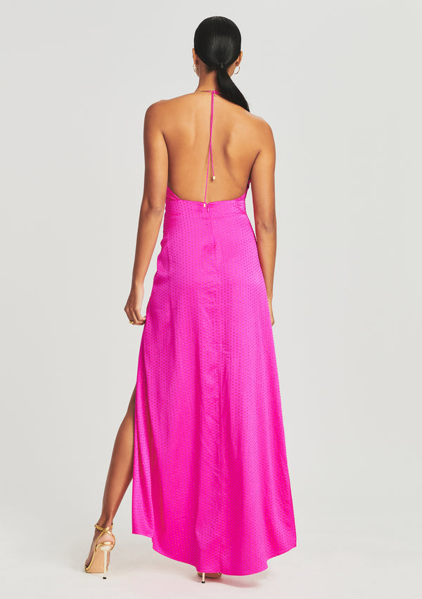 Retrofête Ceres Embellished Silk Dress Retrofête