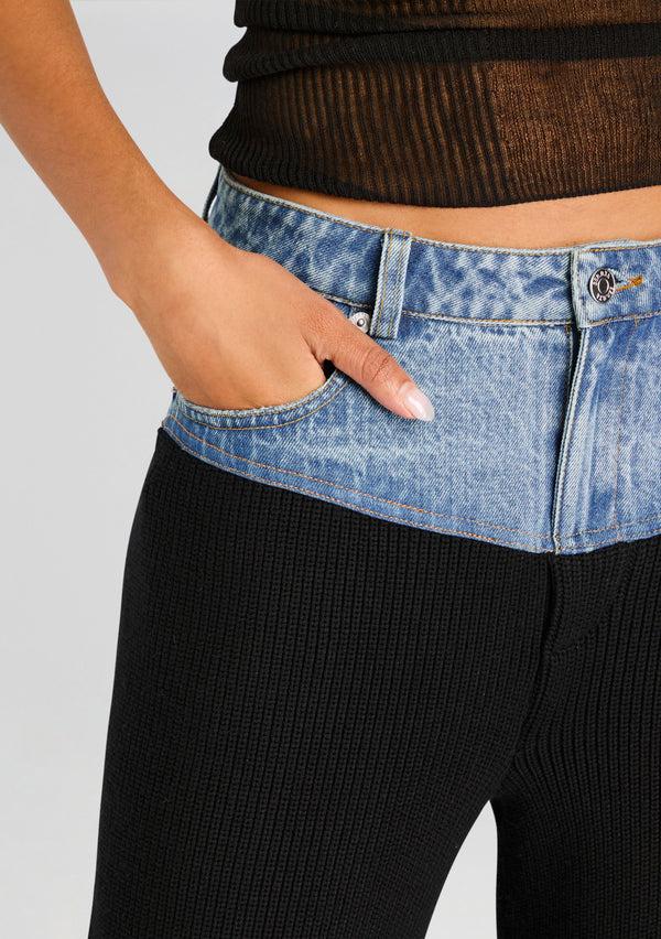 Retrofête Chani Knit Denim Pant SEROYA