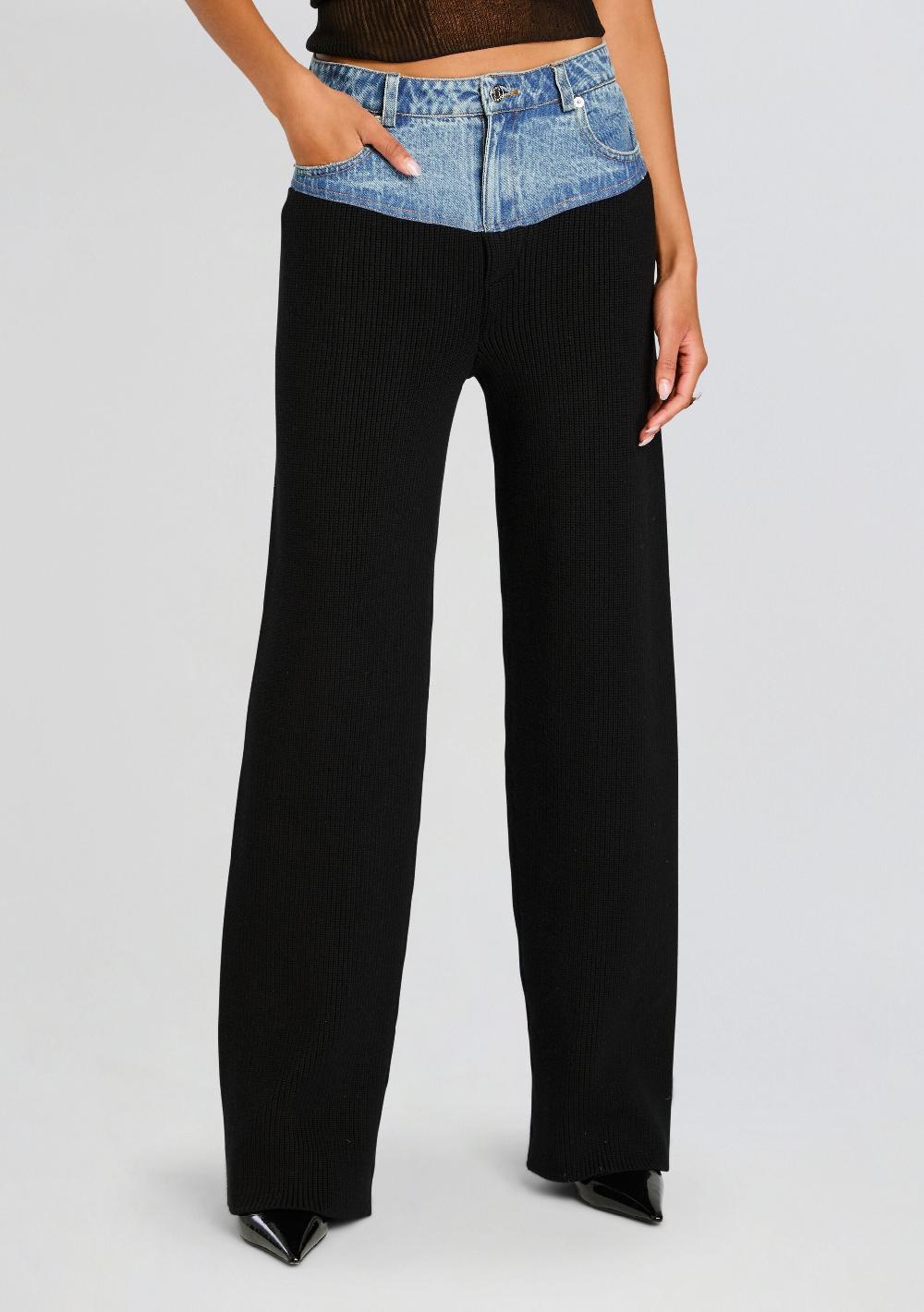 retrofête Chani Knit Denim Pant SEROYA