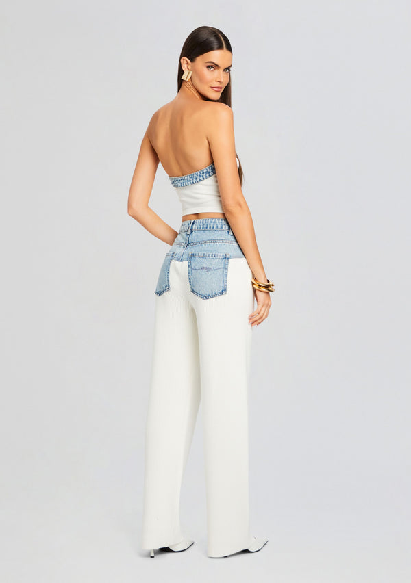 Retrofête Chani Knit Denim Pant SEROYA