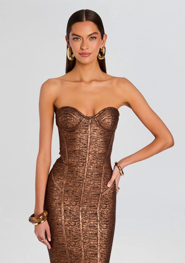 Retrofête Charlize Coated Knit Dress Retrofête