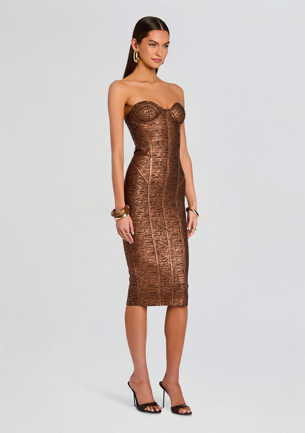 Retrofête Charlize Coated Knit Dress Retrofête