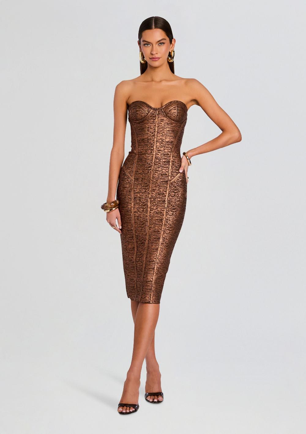 retrofête Charlize Coated Knit Dress retrofête