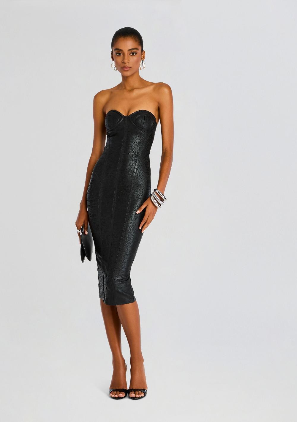 retrofête Charlize Coated Knit Dress retrofête