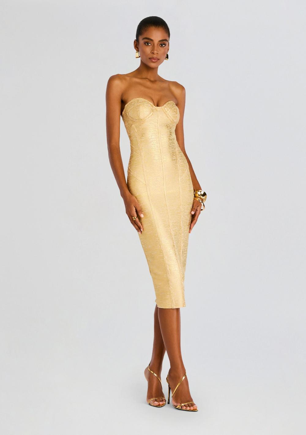 retrofête Charlize Coated Knit Dress retrofête