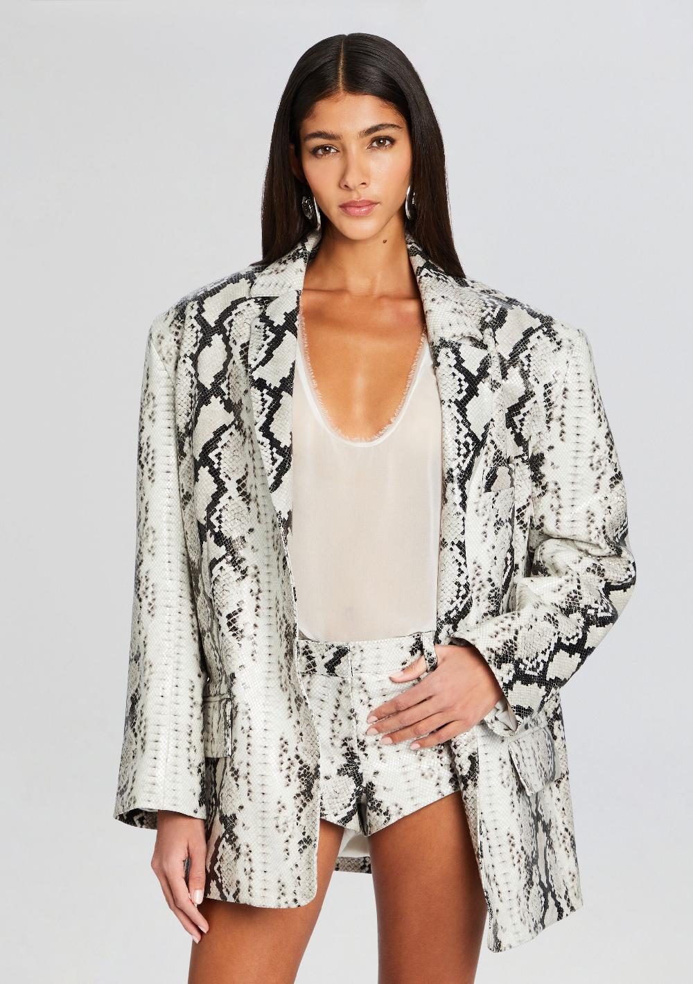 retrofête Chloe Leather Blazer retrofête