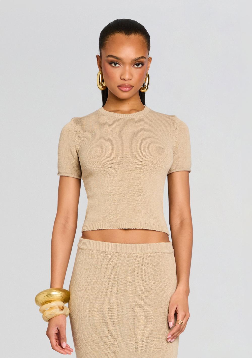 retrofête Clare Knit Baby Tee SEROYA