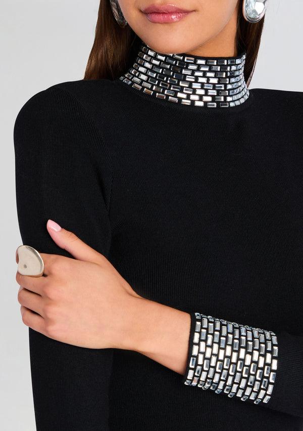 Retrofête Corinth Embellished Knit Dress Retrofête