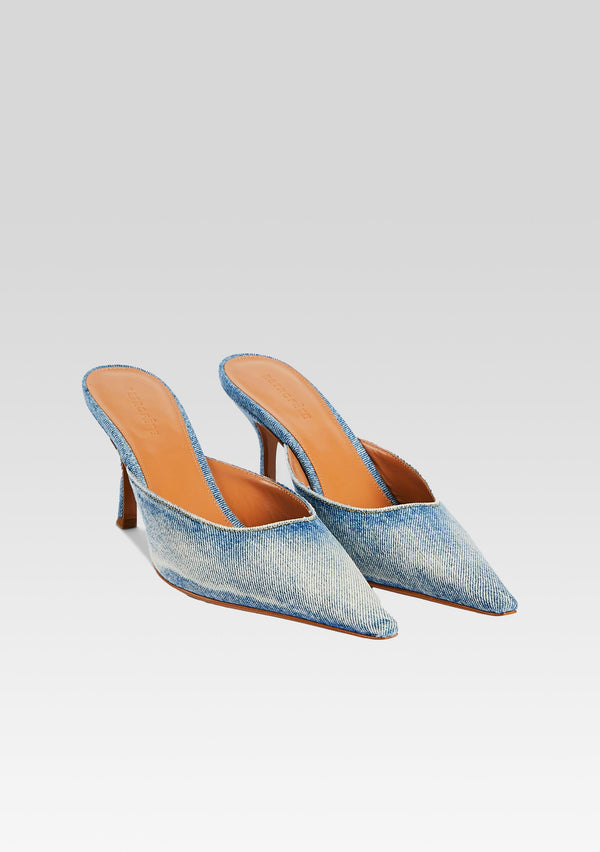Retrofête Daphne Denim Mule Retrofête