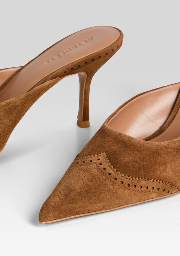 Retrofête Daphne Suede Mule Retrofête