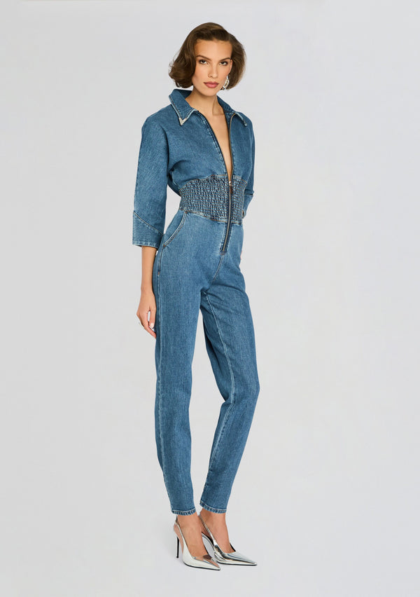 Retrofête Deidra Denim Jumpsuit Retrofête