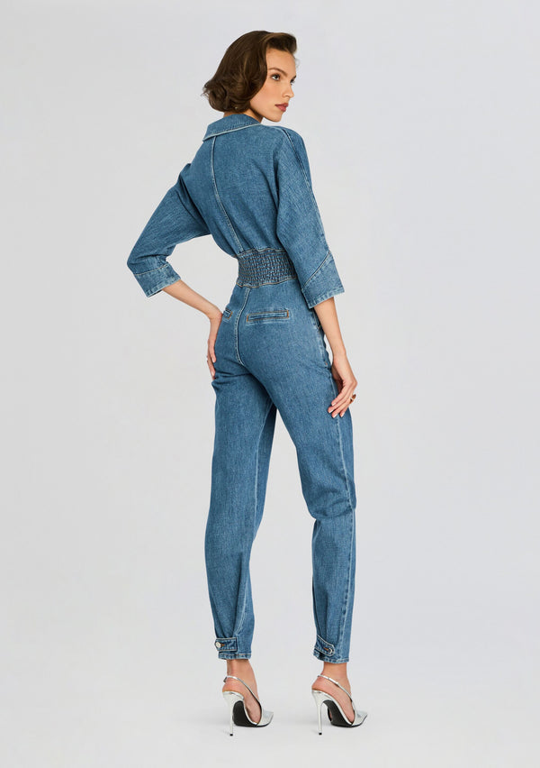 Retrofête Deidra Denim Jumpsuit Retrofête