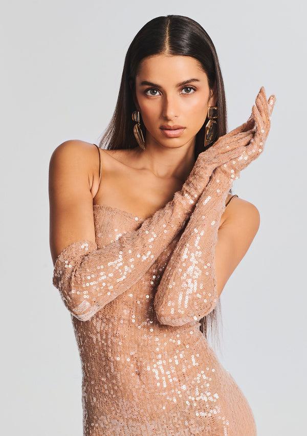 Retrofête Diem Sequin Gloves Retrofête