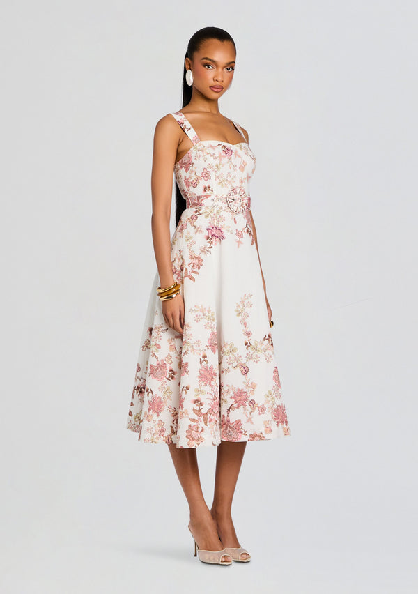 Retrofête Diza Midi Dress Hemant & Nandita