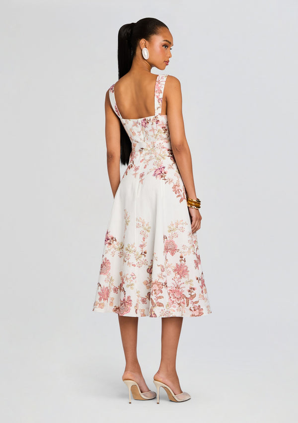 Retrofête Diza Midi Dress Hemant & Nandita