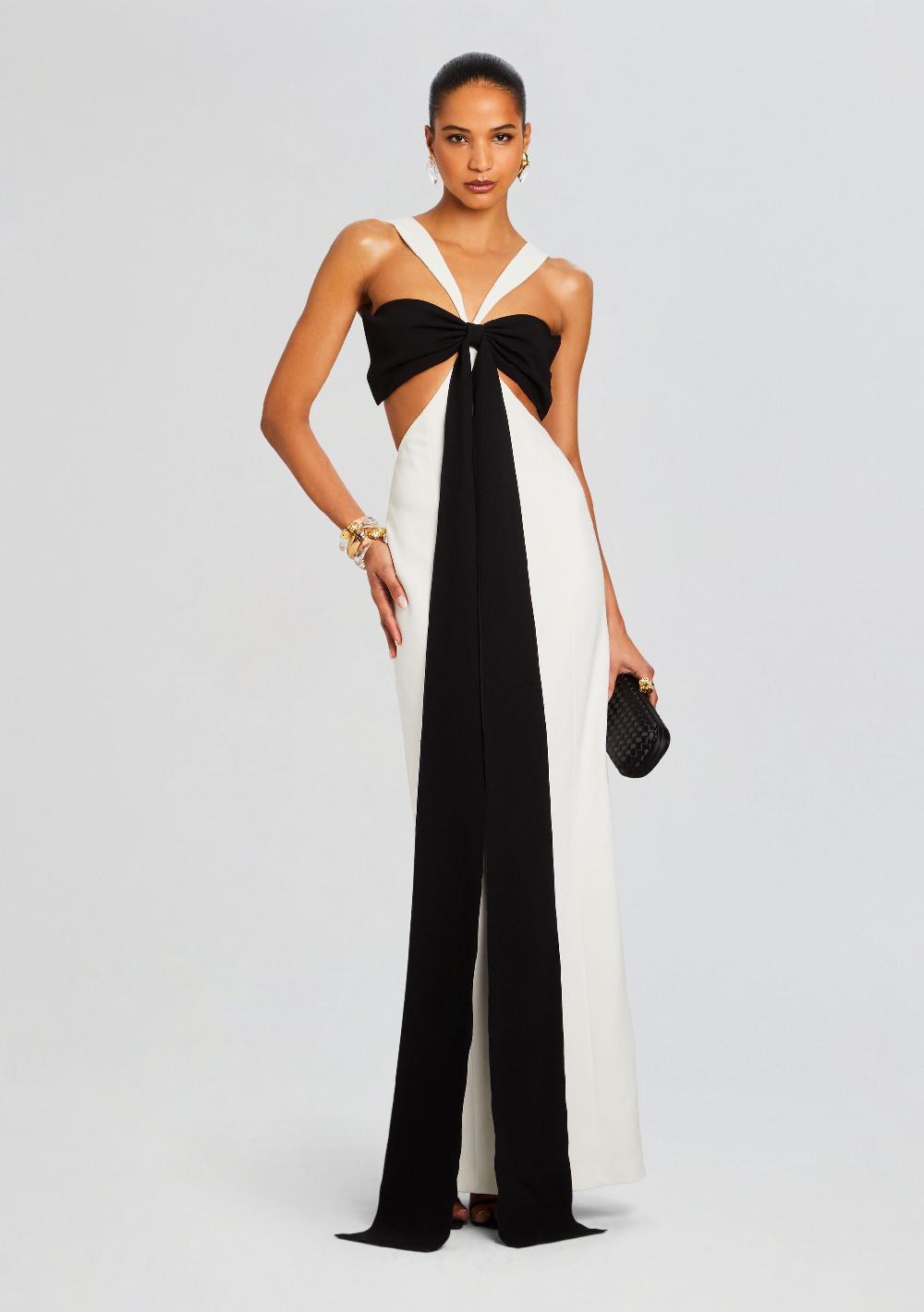 retrofête Elizabeth Bowed Evening Gown Sans Faff