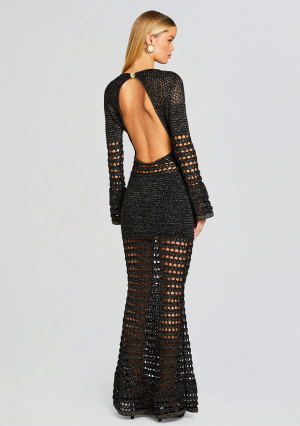 Retrofête Elvana Knit Crochet Dress Retrofête