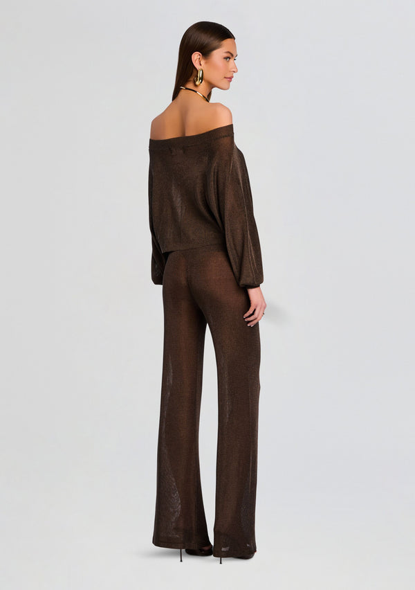 Retrofête Felicity Metallic Knit Top SEROYA