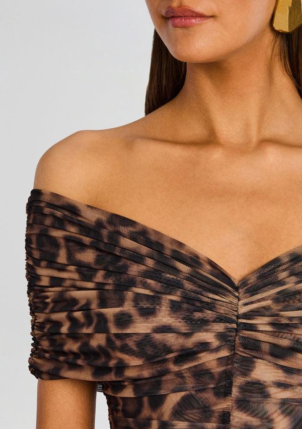 Retrofête Gianina Mesh Midi Dress SEROYA