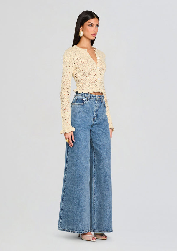 Retrofête Giuliana Crochet Cardigan Retrofête