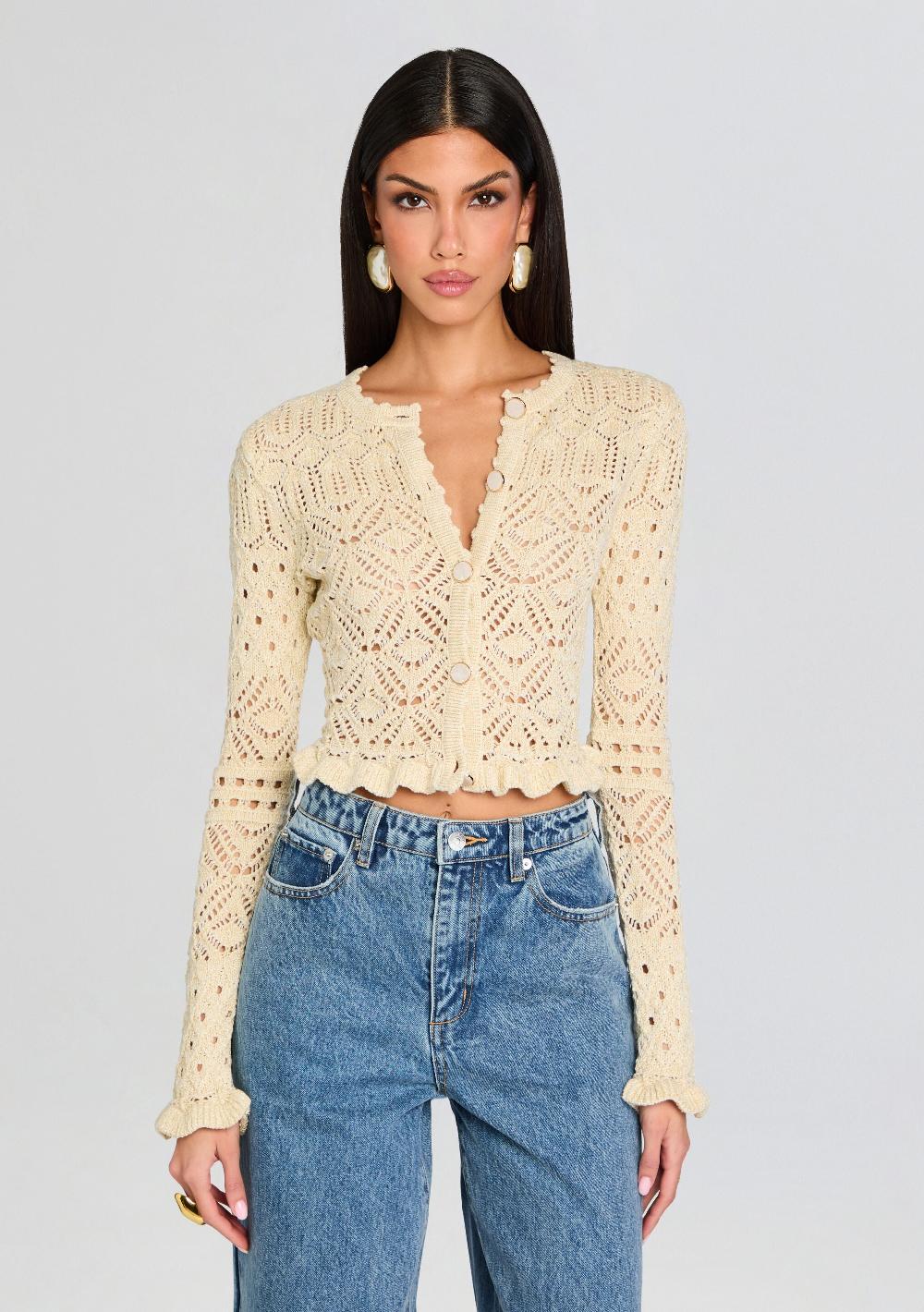 retrofête Giuliana Crochet Cardigan retrofête