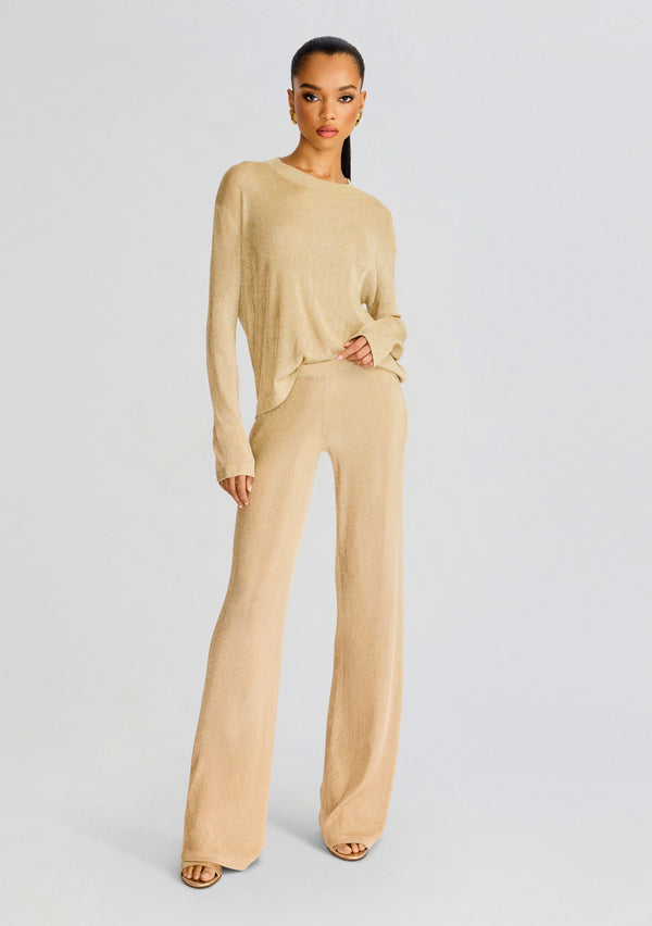 Retrofête Hana Metallic Knit Top SEROYA