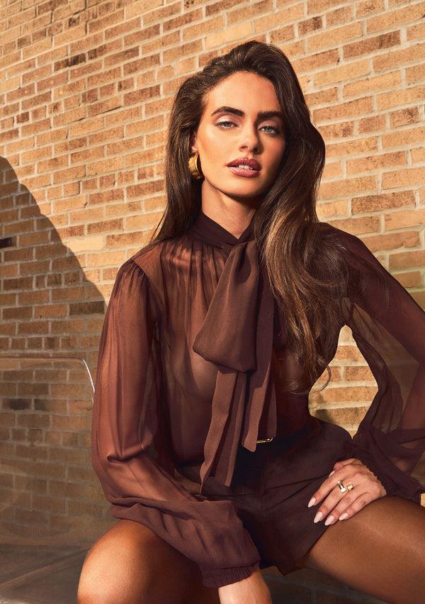 Retrofête Hasli Silk Chiffon Top Retrofête