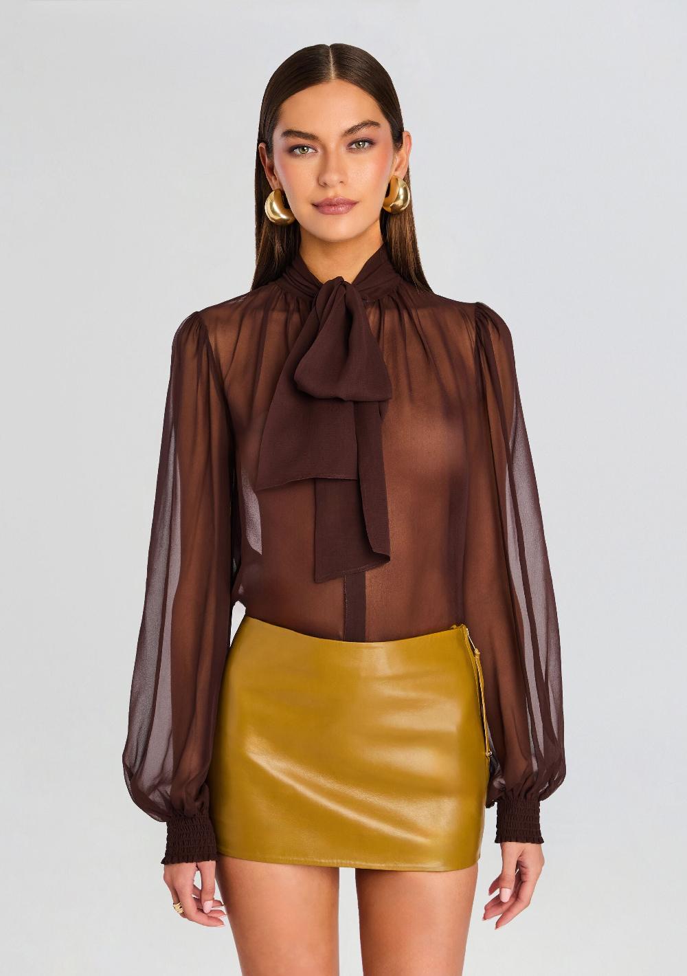 retrofête Hasli Silk Chiffon Top retrofête