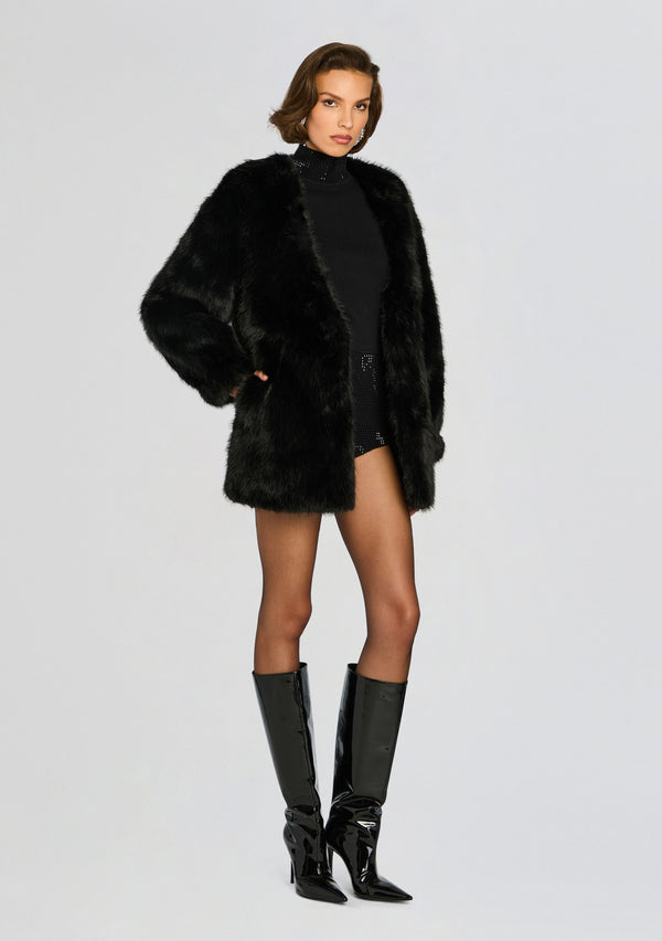 Retrofête Heiress Faux Fur Jacket Retrofête