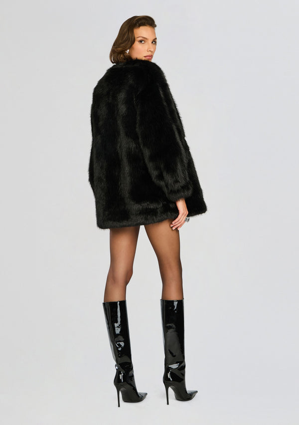 Retrofête Heiress Faux Fur Jacket Retrofête