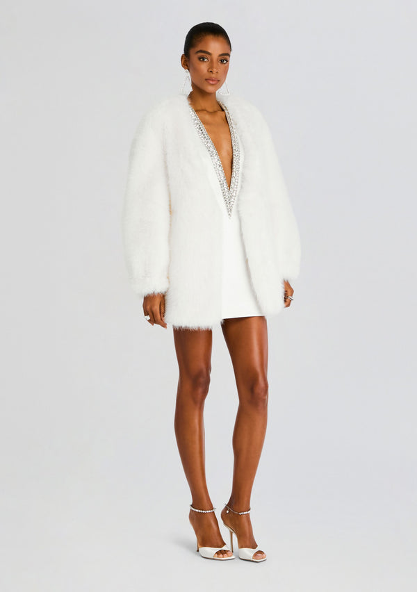 Retrofête Heiress Faux Fur Jacket Retrofête
