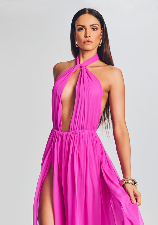 Retrofête Ina Silk Chiffon Dress Retrofête