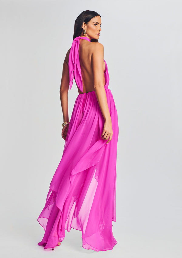 Retrofête Ina Silk Chiffon Dress Retrofête