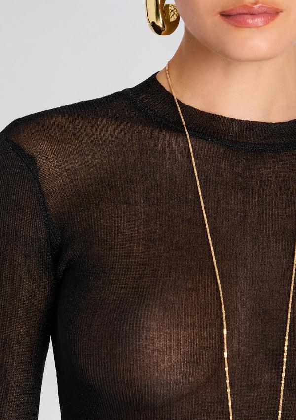 Retrofête Ines Metallic Knit Top SEROYA