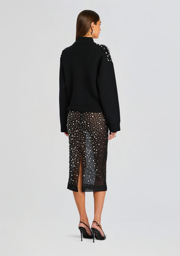 Retrofête Isabel Embellished Skirt Retrofête