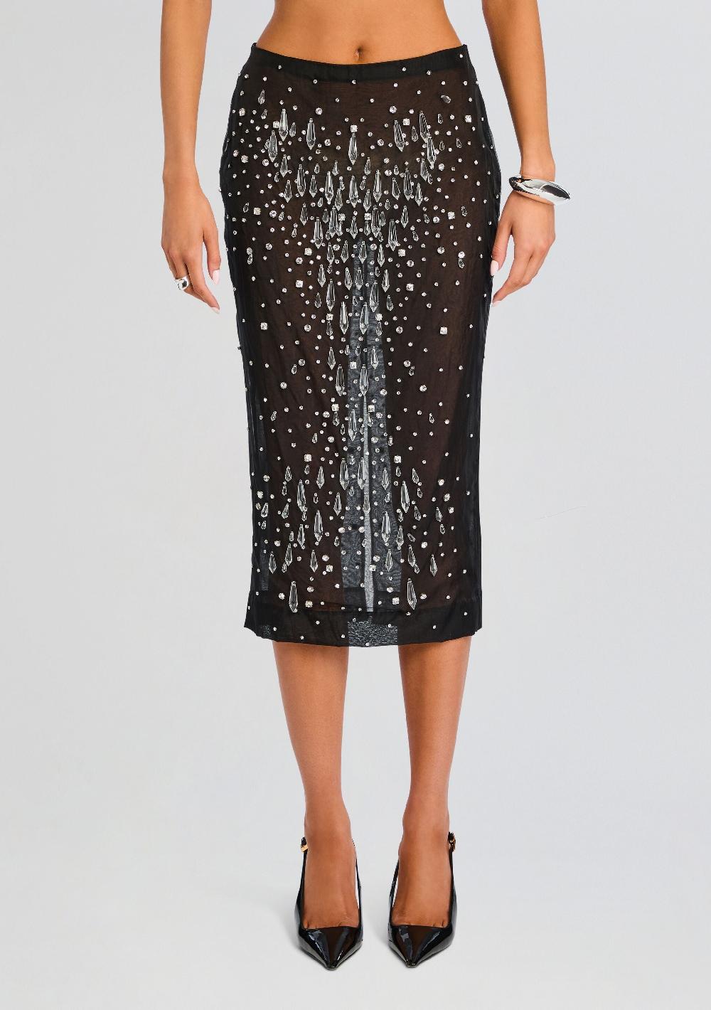 retrofête Isabel Embellished Skirt retrofête