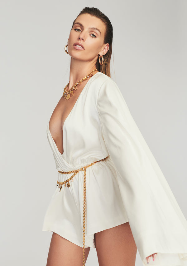 Retrofête Jasper Silk Romper Retrofête